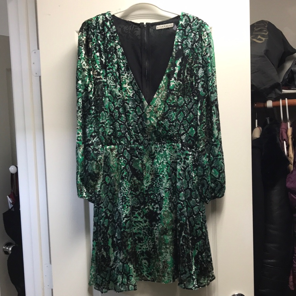 Alice Olivia silk dress